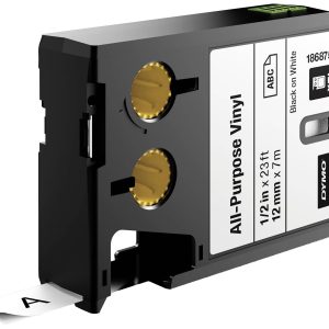 DYMO XTL Taśma do nadruku, winyl Kolor taśmy: biały Kolor nadruku: czarny 12 mm 7 m DYMO XTL Taśma do nadruku, winyl Kolor taśmy: biały Kolor nadruku: czarny 12 mm 7 m