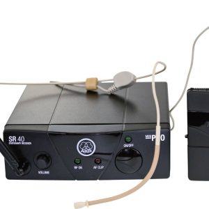 Mikrofon bezprzewodowy AKG WMS 40 Mini Sport, ISM 1, zestaw z odbiornikiem Mikrofon bezprzewodowy AKG WMS 40 Mini Sport, ISM 1, zestaw z odbiornikiem