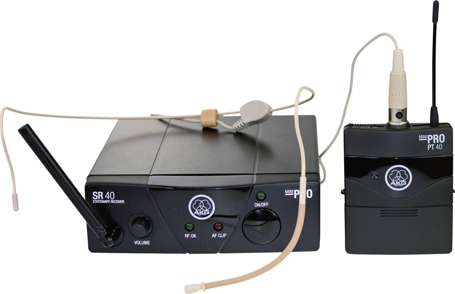 Mikrofon bezprzewodowy AKG WMS 40 Mini Sport, ISM 1, zestaw z odbiornikiem - obrazek 1