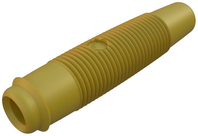 Gniazdo bananowe SKS Hirschmann KUN 30, O 4 mm, 16 A, 60 V, żółte - obrazek 1