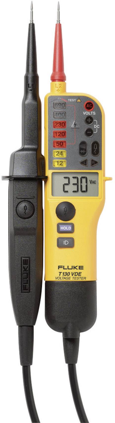 Dwubiegunowy tester napięcia Fluke T130/VDE CAT III 690 V, CAT IV 600 V