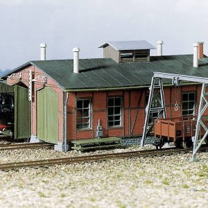 Lokomotywownia dwutorowa, wąskotorowa, Auhagen, skala H0 Lokomotywownia dwutorowa, wąskotorowa, Auhagen, skala H0