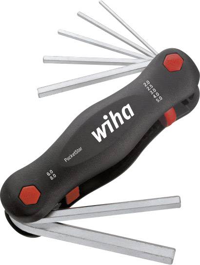 Wiha wewnętrzny sześciokąt Zestaw kluczy trzpieniowych 2 mm, 2.5 mm, 3 mm, 4 mm, 5 mm, 6 mm, 8 mm 7 szt. - obrazek 1