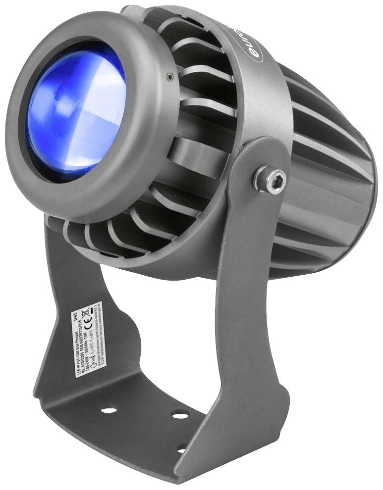 Eurolite LED IP PST-10W blau Pinspot LED Ilość diod LED: 1 10 W czarny - obrazek 1