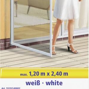 Moskitiera do drzwi Tesa Comfort z ramą aluminiową, 2,4 m x1,2 m, biała Moskitiera do drzwi Tesa Comfort z ramą aluminiową, 2,4 m x1,2 m, biała