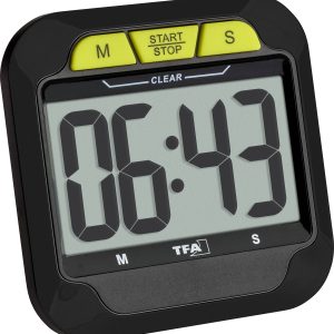 Timer TFA Dostmann Digitaler Timer und Stoppuhr mit großen Ziffern cyfrowy czarny Timer TFA Dostmann Digitaler Timer und Stoppuhr mit großen Ziffern cyfrowy czarny