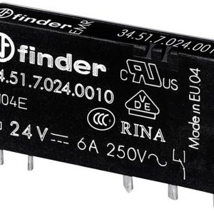 Finder 34.51.7.024.5010 Wąski przekaźnik EMR Finder 34.51.7.024.5010 Wąski przekaźnik EMR