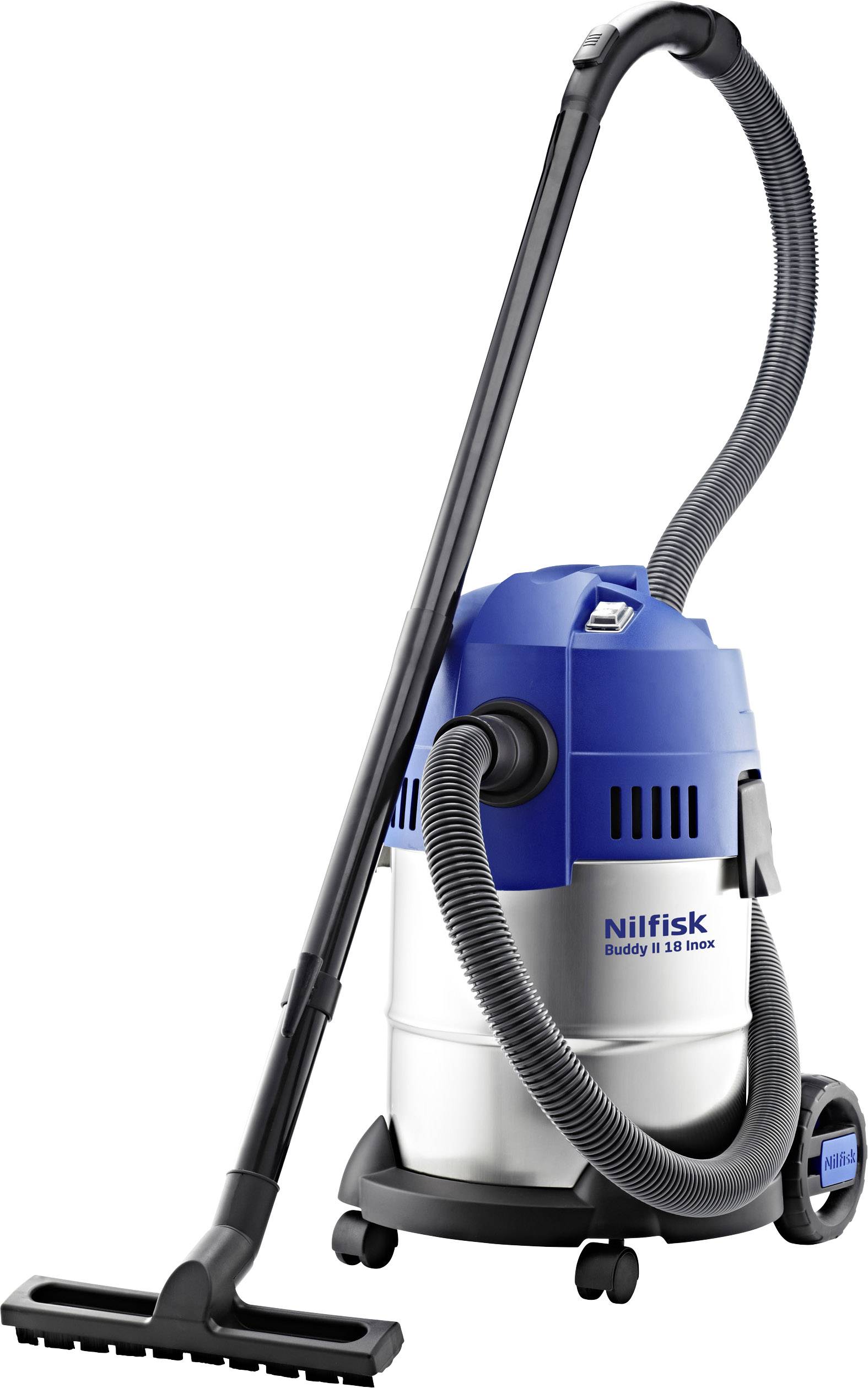 Odkurzacz do pracy na sucho i mokro Nilfisk BUDDY II 18L INOX EU 18451129 3600 l/min 18 l 1 szt. - obrazek 1