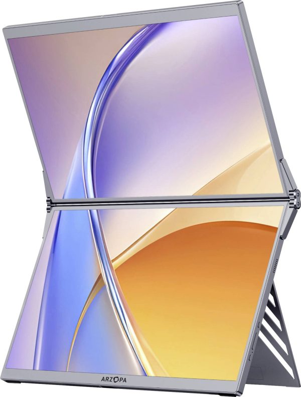 Arzopa E1 Dual Screen Przenośny monitor EEK E (A – G) 39.6 cm (15.6 cal) 1920 x 1080 px 16:9 25 ms HDMI, USB-C® (DP Alt