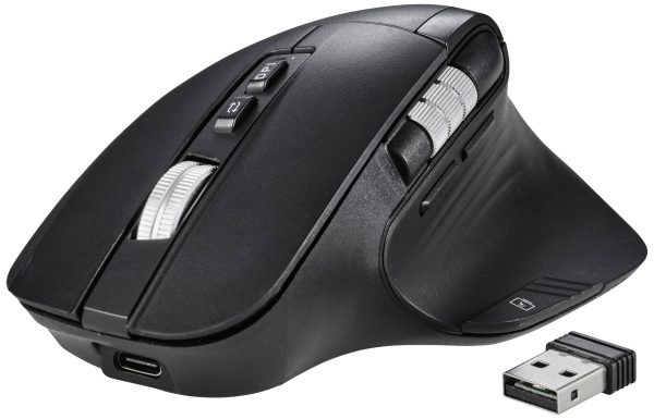 Mysz ergonomiczna bezprzewodowa Renkforce RF-OBTM-500 3200 dpi