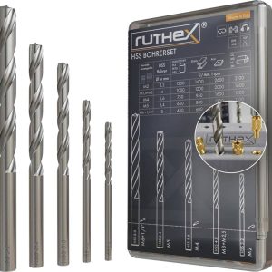 ruthex Zestaw wierteł HSS BOH-SET-001 ruthex Zestaw wierteł HSS BOH-SET-001