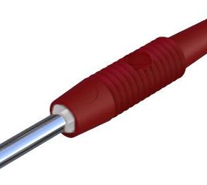 Wtyk miniaturowy SKS Hirschmann MST 3, O 2 mm, 6 A, czerwony Wtyk miniaturowy SKS Hirschmann MST 3, O 2 mm, 6 A, czerwony