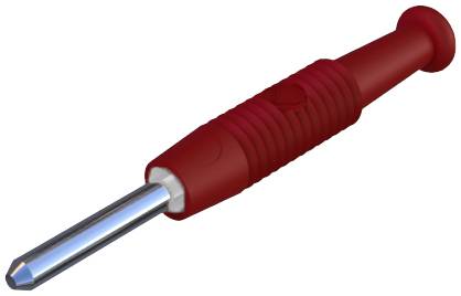 Wtyk miniaturowy SKS Hirschmann MST 3, O 2 mm, 6 A, czerwony - obrazek 1