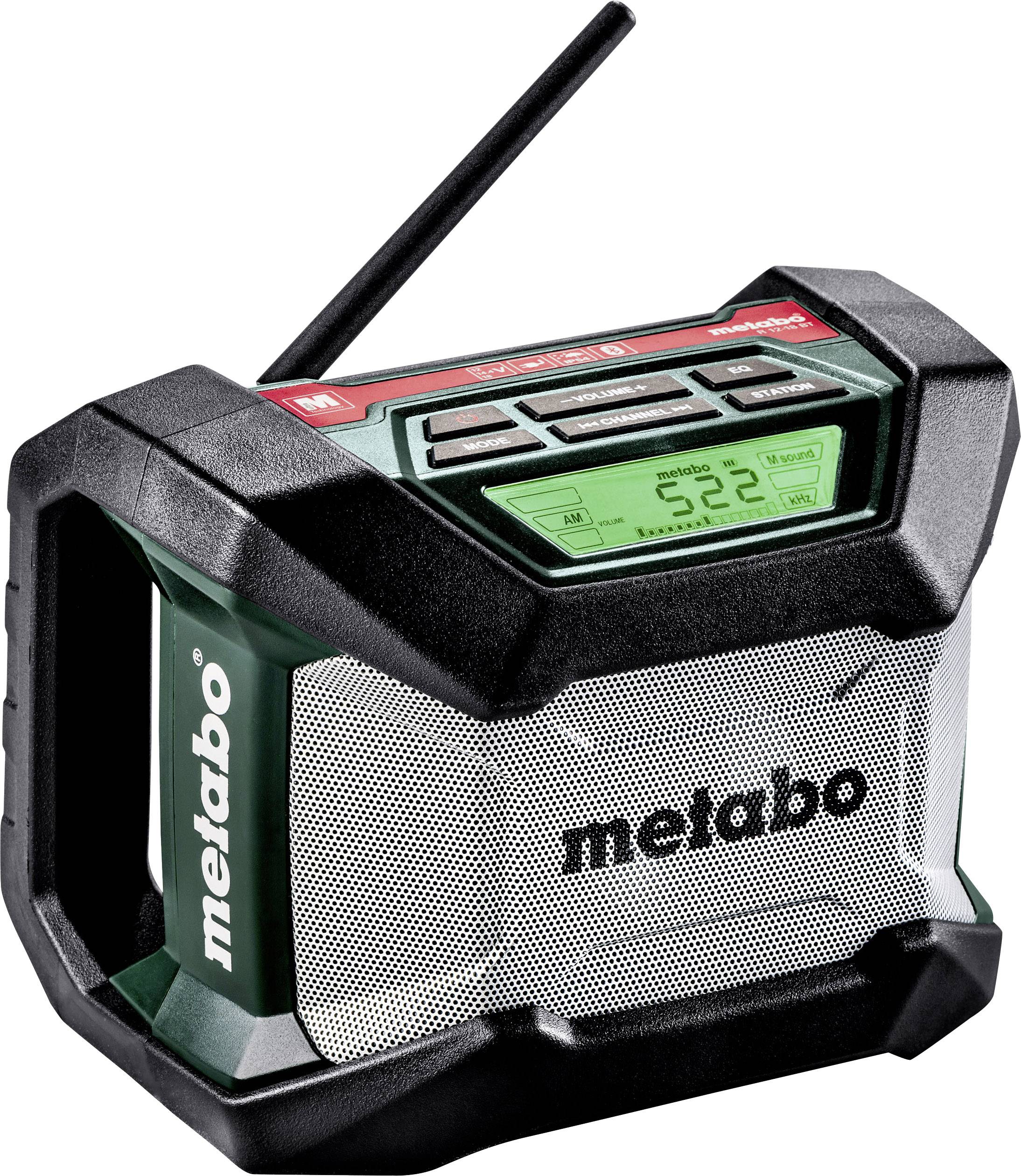 Radio na budowę Metabo R 12-18 BT fale metrowe (VHF) czarny, zielony, szary - obrazek 1
