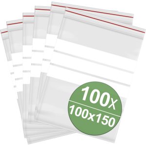 Woreczek strunowy z paskiem opisowym (S x W) 100 mm x 150 mm przeźroczysty polietylen 100 szt. Woreczek strunowy z paskiem opisowym (S x W) 100 mm x 150 mm przeźroczysty polietylen 100 szt.