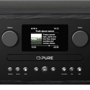 Radio internetowe kieszonkowe Pure Classic C-D6i Black-Black Ash EU/UK Internet, DAB+, FM czarny, jesion Radio internetowe kieszonkowe Pure Classic C-D6i Black-Black Ash EU/UK Internet, DAB+, FM czarny, jesion