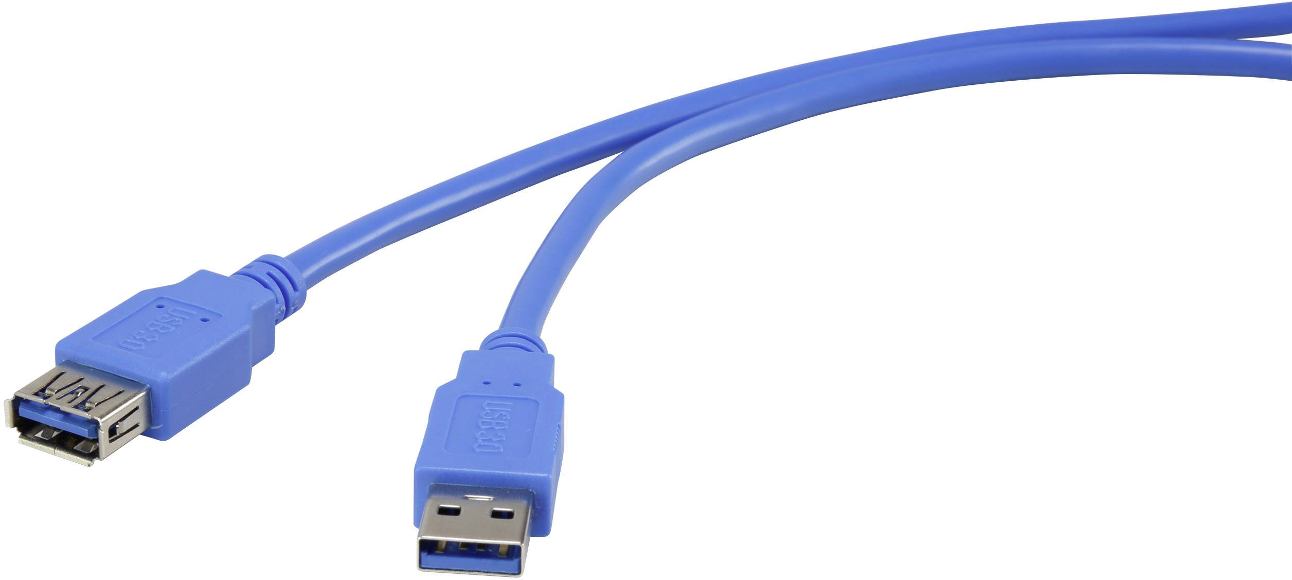 Kabel Kabel USB USB 3.2 Gen1 Renkforce RF-4262130 Złącze męskie USB-A, Złącze żeńskie USB-A 3.00 m - obrazek 1