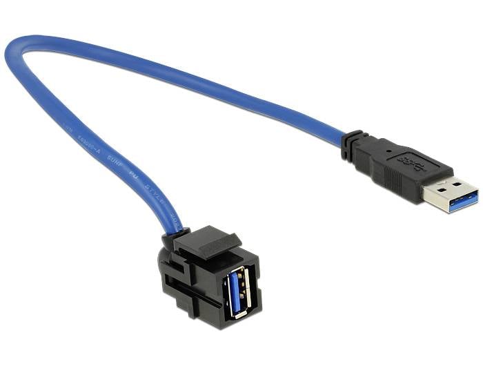 adapter USB 3.2 Gen 1 (USB 3.0) Delock Keystone USB3.0 86375, Kabel, 0.50 m, 1 szt. - obrazek 1