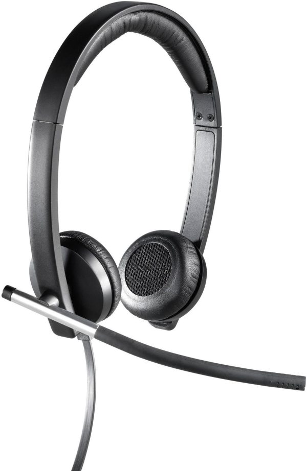 Logitech STEREO H650E HEADSET Słuchawki nauszne przewód wielobarwny redukcja szumów mikrofonu regulacja głośności, wycis