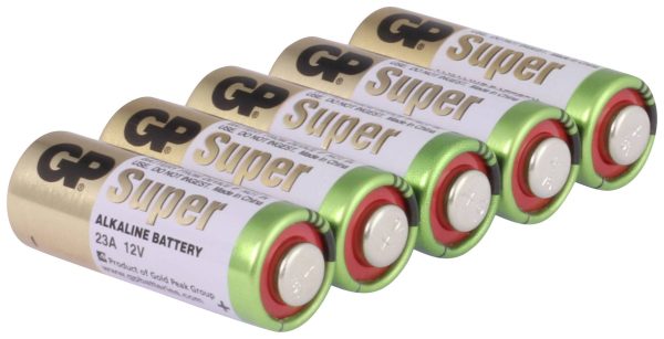 Bateria 23 A GP, 12 V, 38 mAh, alkaliczno-manganowe, 5 szt.