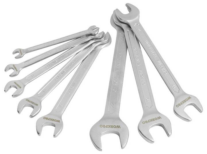 WorkPro WP202506 Zestaw kluczy płaskich podwójnych 8 szt. Rozmiar klucza (metryczny) (tylko do tytułu) 6 - 22 mm - obrazek 1