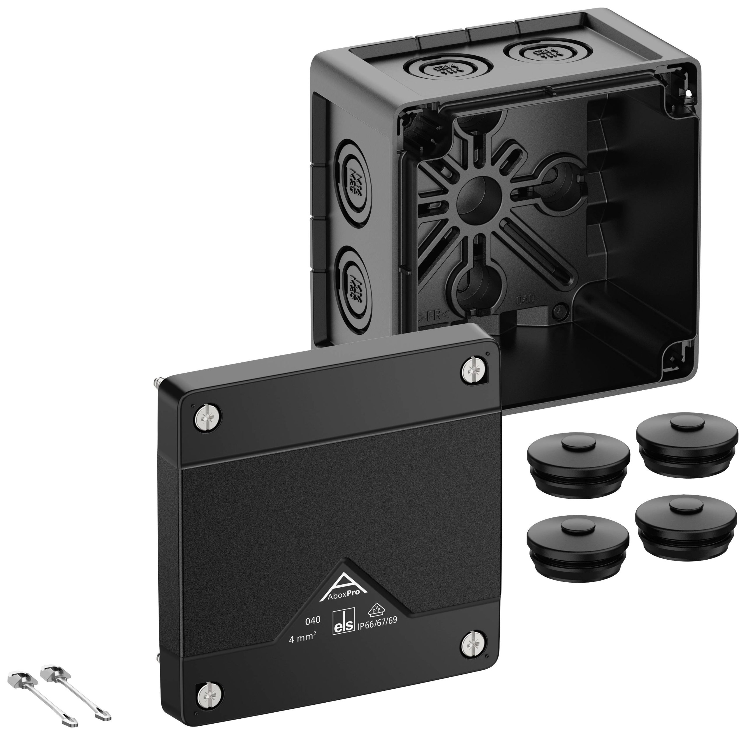 Spelsberg 40400001 Skrzynka przyłączeniowa (D x S x W) 102 x 102 x 70 mm czarny IP66, IP67, IP69 1 szt. - obrazek 1
