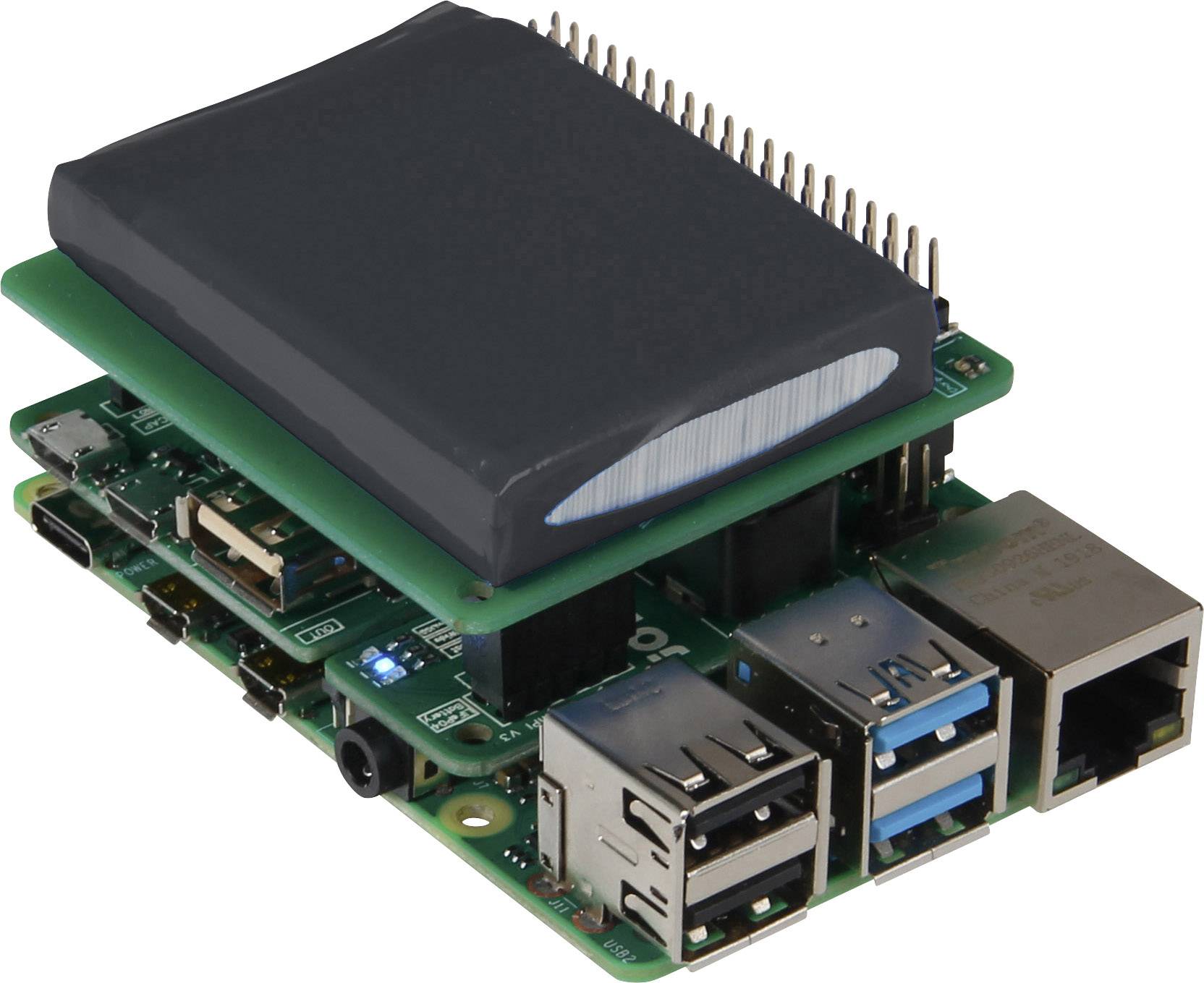 Joy-it rb-strompi3BAT-XL UPS do Raspberry Pi® Kompatybilność Raspberry Pi® 1 szt. - obrazek 1