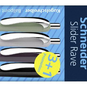 Schneider Schreibgeräte Slider Rave XB Trend 25, Box 4 Stück sortiert 132684 Długopis Kolor zapisu: niebieski 4 szt. Schneider Schreibgeräte Slider Rave XB Trend 25, Box 4 Stück sortiert 132684 Długopis Kolor zapisu: niebieski 4 szt.