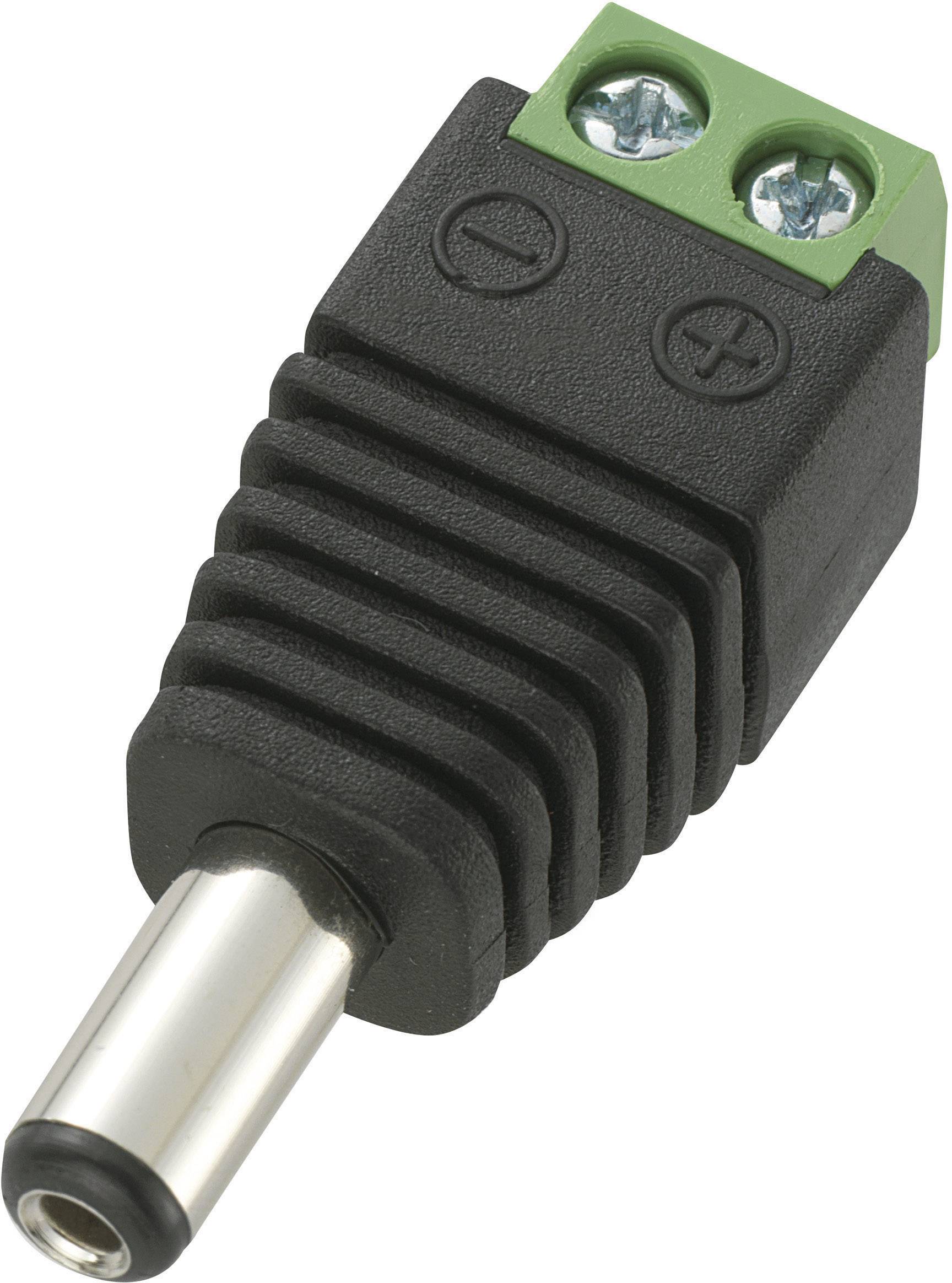 Złącza niskonapięciowe męskie, proste 5,5 mm 2.1 mm DC14-M 1 szt. - obrazek 1