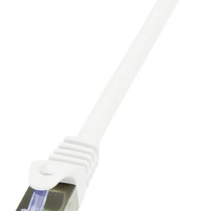 kabel LAN LogiLink CQ3011S, 1 szt., RJ45, CAT 6a, S/FTP, 0.25 m, biały kabel LAN LogiLink CQ3011S, 1 szt., RJ45, CAT 6a, S/FTP, 0.25 m, biały