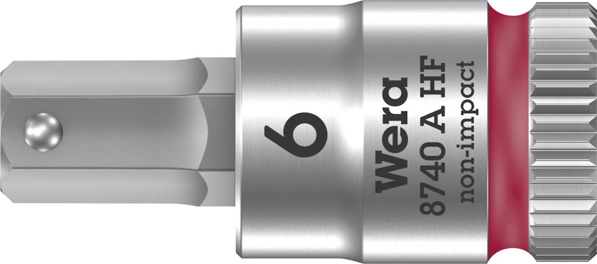 Nasadka 1/4" (6,3 mm) Wera 8740 A 05003337001 wewnętrzny sześciokąt 6 mm 1/4" 6 mm - obrazek 1