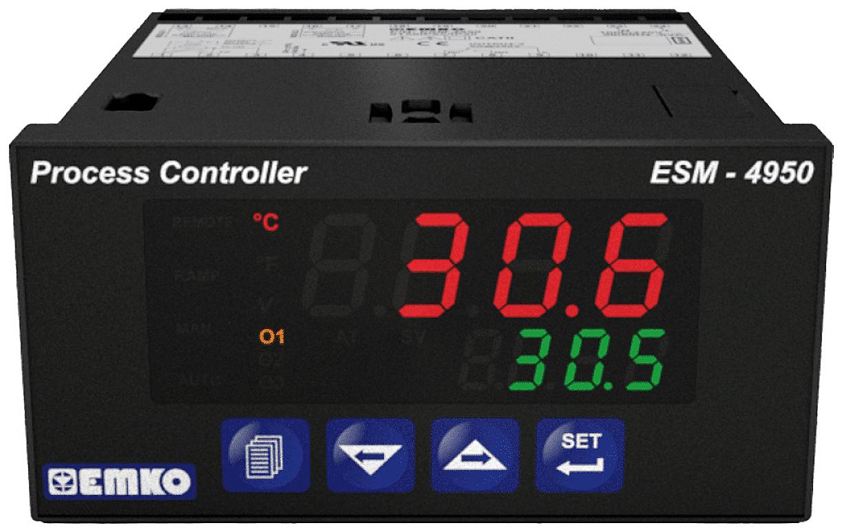 Regulator uniwersalny Emko ESM-4950 Pt100 -200 do +1700 °C Przekaźnik 5 A (D x S x W) 86.5 x 48 x 96 mm - obrazek 1