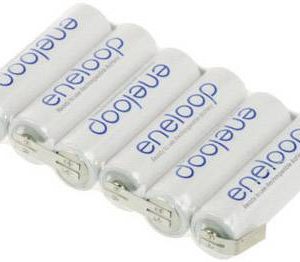 Pakiet akumulatorów AA, NiMH Panasonic eneloop Reihe F1x6, Ilość ogniw: 6, 7.2 V, 1900 mAh, U-końcówka do lutowania Pakiet akumulatorów AA, NiMH Panasonic eneloop Reihe F1x6, Ilość ogniw: 6, 7.2 V, 1900 mAh, U-końcówka do lutowania
