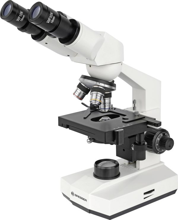 Bresser Optik 5102200 Erudit Basic Bino Mikroskop światła przechodzącego dwuokularowy 400 x światło przechodzące