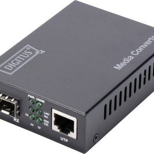 Konwerter multimediów, sieciowy Digitus DN-82130 LAN, SFP 1 GBit/s Konwerter multimediów, sieciowy Digitus DN-82130 LAN, SFP 1 GBit/s