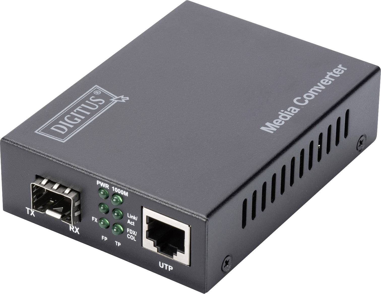 Konwerter multimediów, sieciowy Digitus DN-82130 LAN, SFP 1 GBit/s - obrazek 1