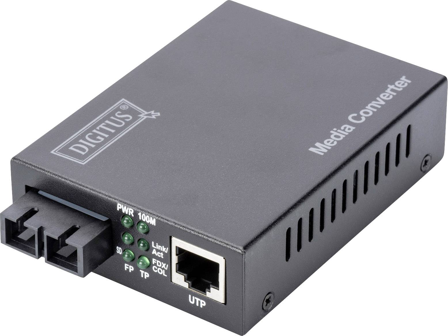Konwerter multimediów, sieciowy Digitus DN-82020-1 LAN, SC Simplex 100 MBit/s - obrazek 1