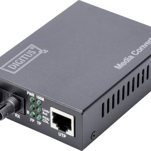 Konwerter multimediów, sieciowy Digitus DN-82010-1 LAN, ST Simplex 100 MBit/s Konwerter multimediów, sieciowy Digitus DN-82010-1 LAN, ST Simplex 100 MBit/s