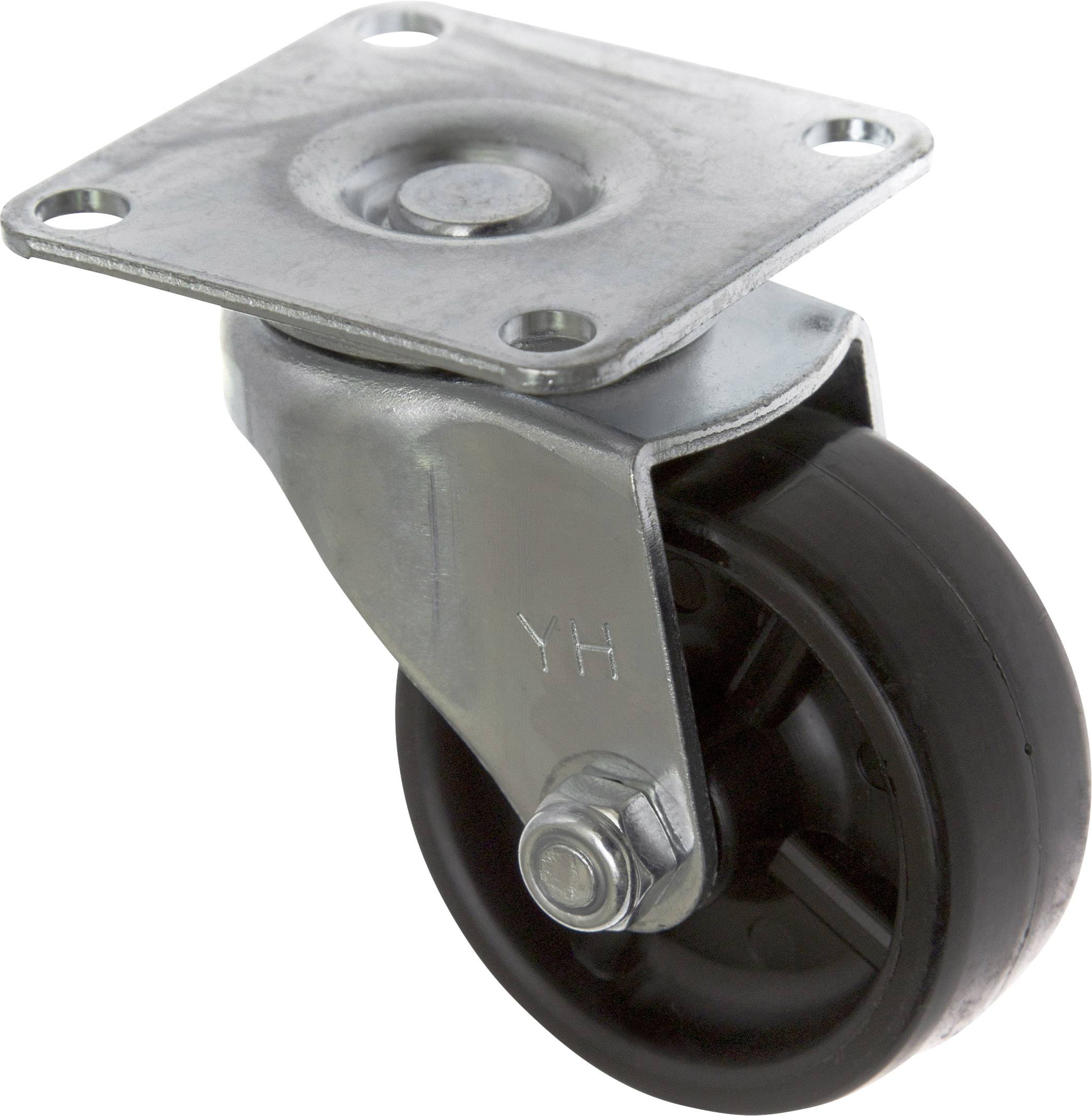 TOOLCRAFT TO-5137893 Kółko stałe gumowe 50 mm z płytką montażową Maksymalne obciążenie: 50 kg - obrazek 1