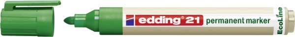 Edding edding 21 permanent marker EcoLine 4-21004 Marker permanentny zielony Wodoodporny: Tak