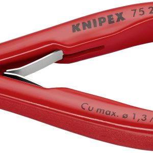 Szczypce boczne Knipex 75 22 125, 125 mm, 64 HRC, dla elektroników i mechaników Szczypce boczne Knipex 75 22 125, 125 mm, 64 HRC, dla elektroników i mechaników