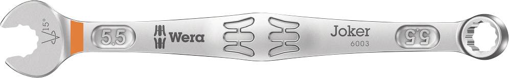 Wera 05020190001 6003 Joker 5,5 Klucz płasko oczkowy Rozmiar klucza (metryczny) (tylko do tytułu) 5.5 mm - obrazek 1