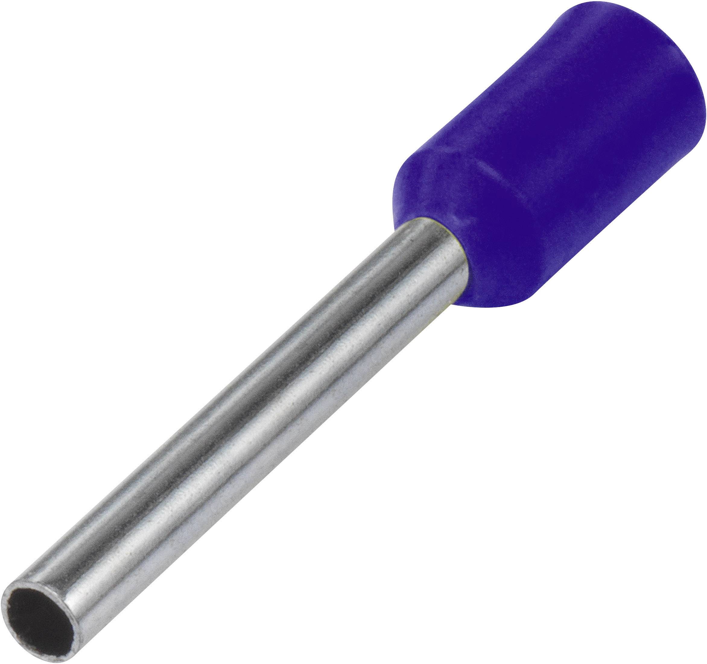 Końcówki kablowe tulejkowe 460508, kołnierz, 2.5 mm2 x 8 mm, niebieskie, 100 szt. - obrazek 1