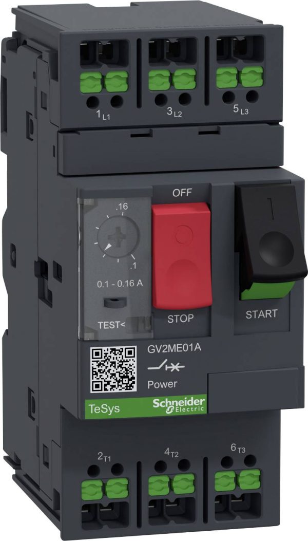Przekaźnik ochronny silnika Schneider Electric GV2ME01A (S x W x G) 45 x 101 x 78.5 mm 1 szt.