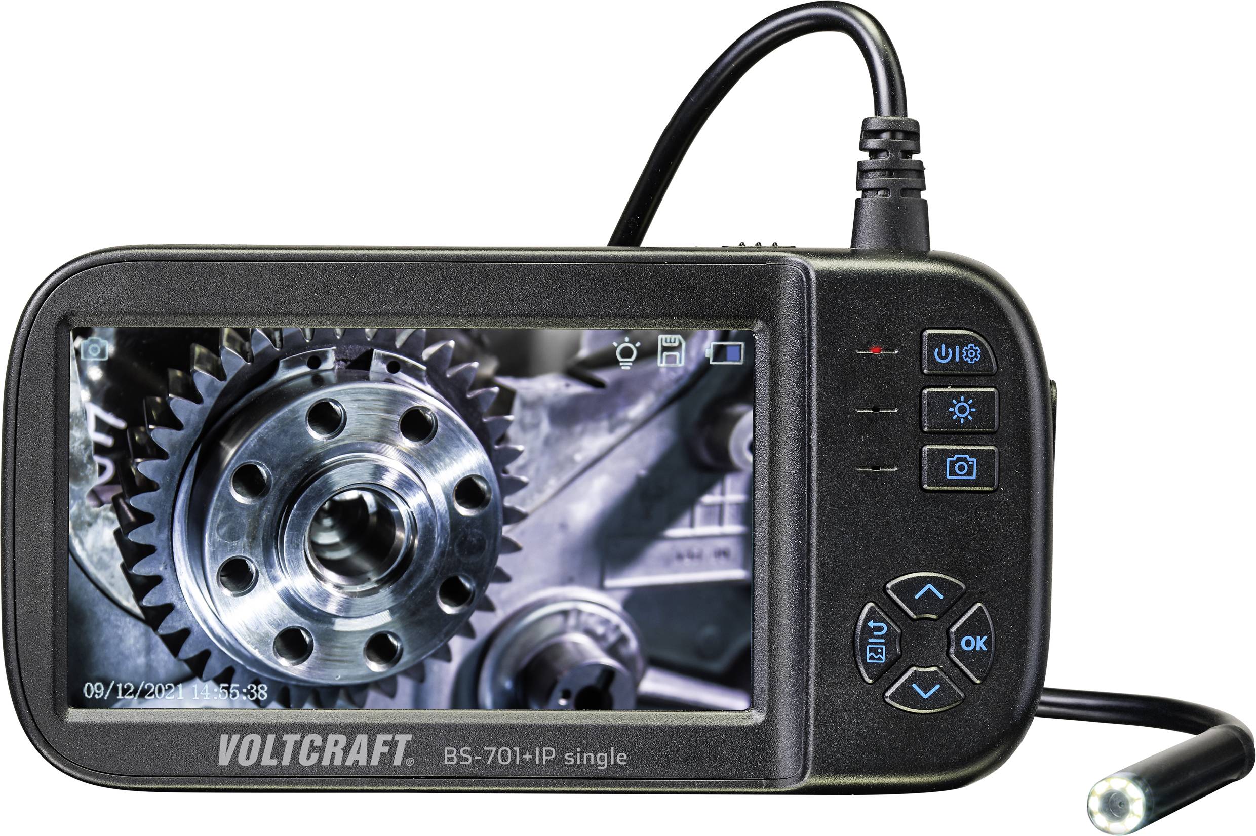 Kamera inspekcyjna VOLTCRAFT BS-701SE+IP single BS-701SE+IP single lens (1 Kamera), 8 mm x 5 m, 1920 x 1080 Pixel, IP67 - obrazek 1