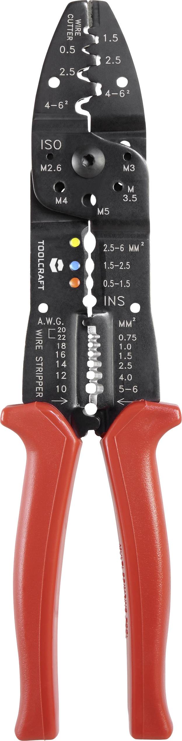 TOOLCRAFT TO-4861971 dla elektryków Szczypce wielofunkcyjne 0.5 do 6 mm² 0.75 do 6 mm Kompatybilność z markami TOOLCRAFT - obrazek 1