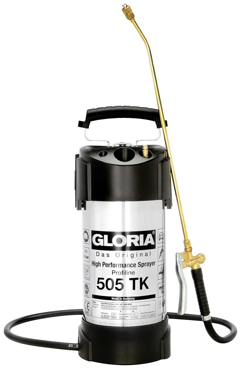 Opryskiwacz ciśnieniowy Gloria Haus und Garten 505 TK Profiline - obrazek 1