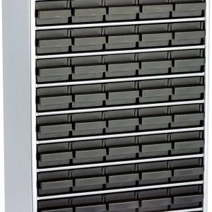 ESD raaco 1260-00 Magazyn ze stali (D x S x W) 306 x 150 x 552 mm Ilość przegród: 60 z przewodem uziemiającym Opis 1 szt ESD raaco 1260-00 Magazyn ze stali (D x S x W) 306 x 150 x 552 mm Ilość przegród: 60 z przewodem uziemiającym Opis 1 szt