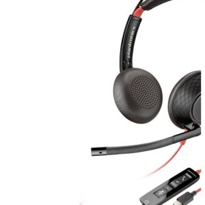 HP Poly Headset Blackwire C5220 Stereo USB- Słuchawki nauszne stereo czarny Wyciszanie hałasów Komputer HP Poly Headset Blackwire C5220 Stereo USB- Słuchawki nauszne stereo czarny Wyciszanie hałasów Komputer