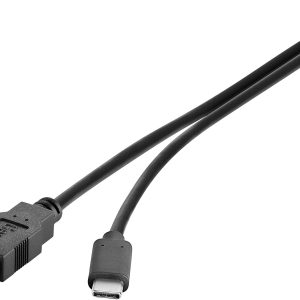 Renkforce Kabel USB USB 3.2 Gen1 Złącze męskie USB-A, Złącze męskie USB-C® 0.30 m czarny styki pozłacane RF-3241262 Renkforce Kabel USB USB 3.2 Gen1 Złącze męskie USB-A, Złącze męskie USB-C® 0.30 m czarny styki pozłacane RF-3241262